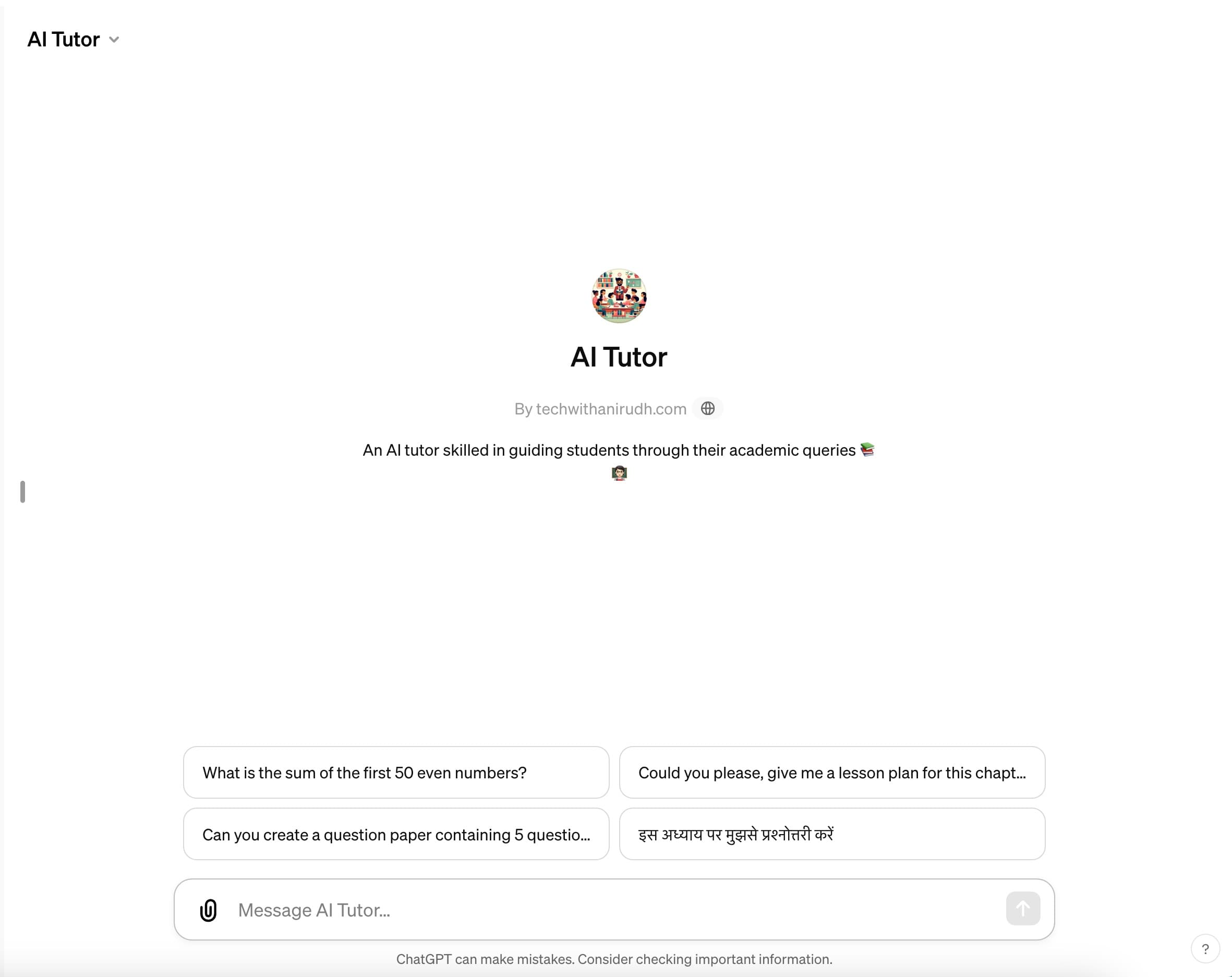 Image of AI Tutor - GPT