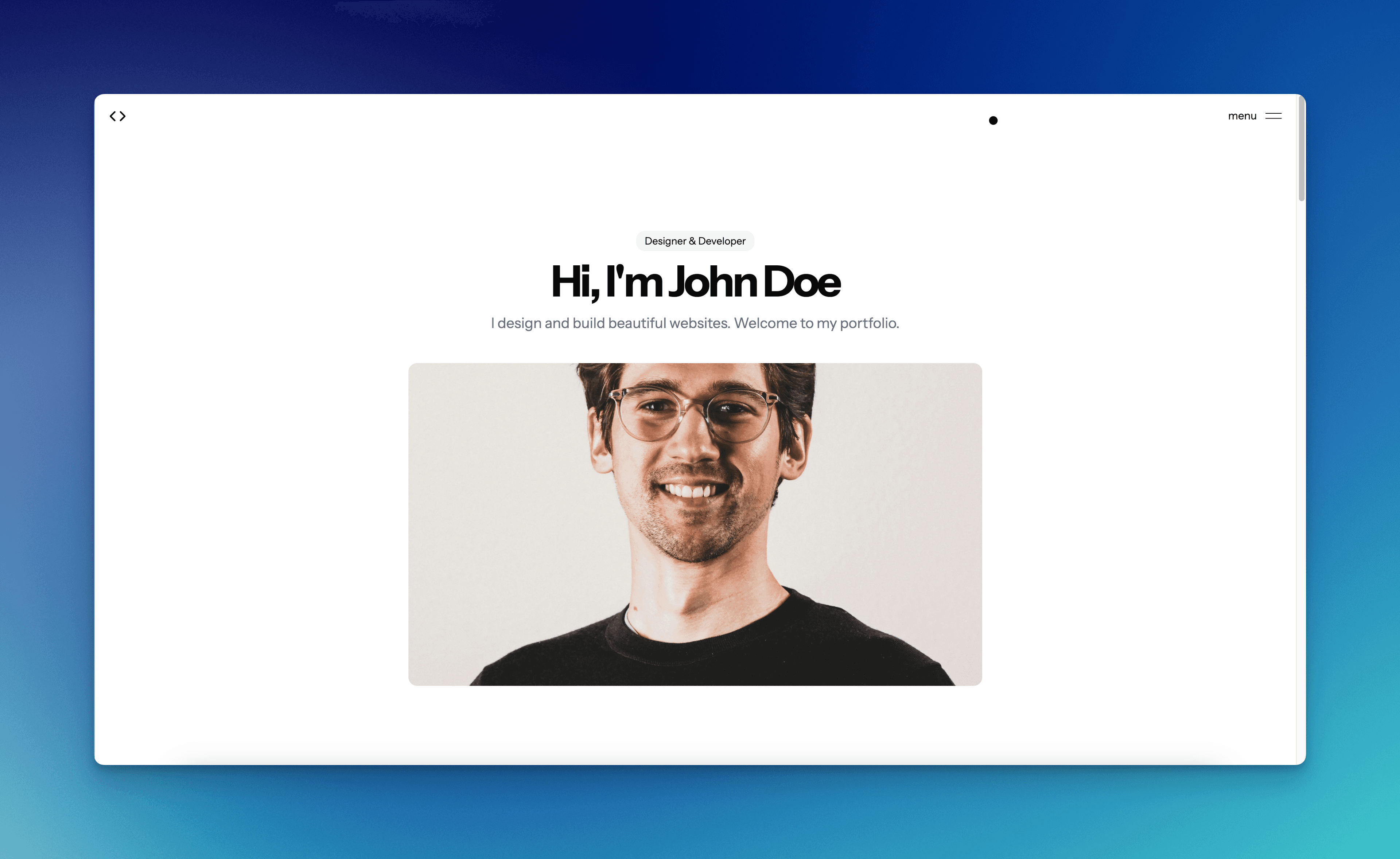 Image of Personal Portfolio Website